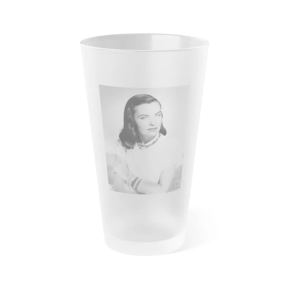 Ella Raines #207 (Vintage Female Icon) Frosted Pint Glass 16oz-16oz-Frosted-Go Mug Yourself