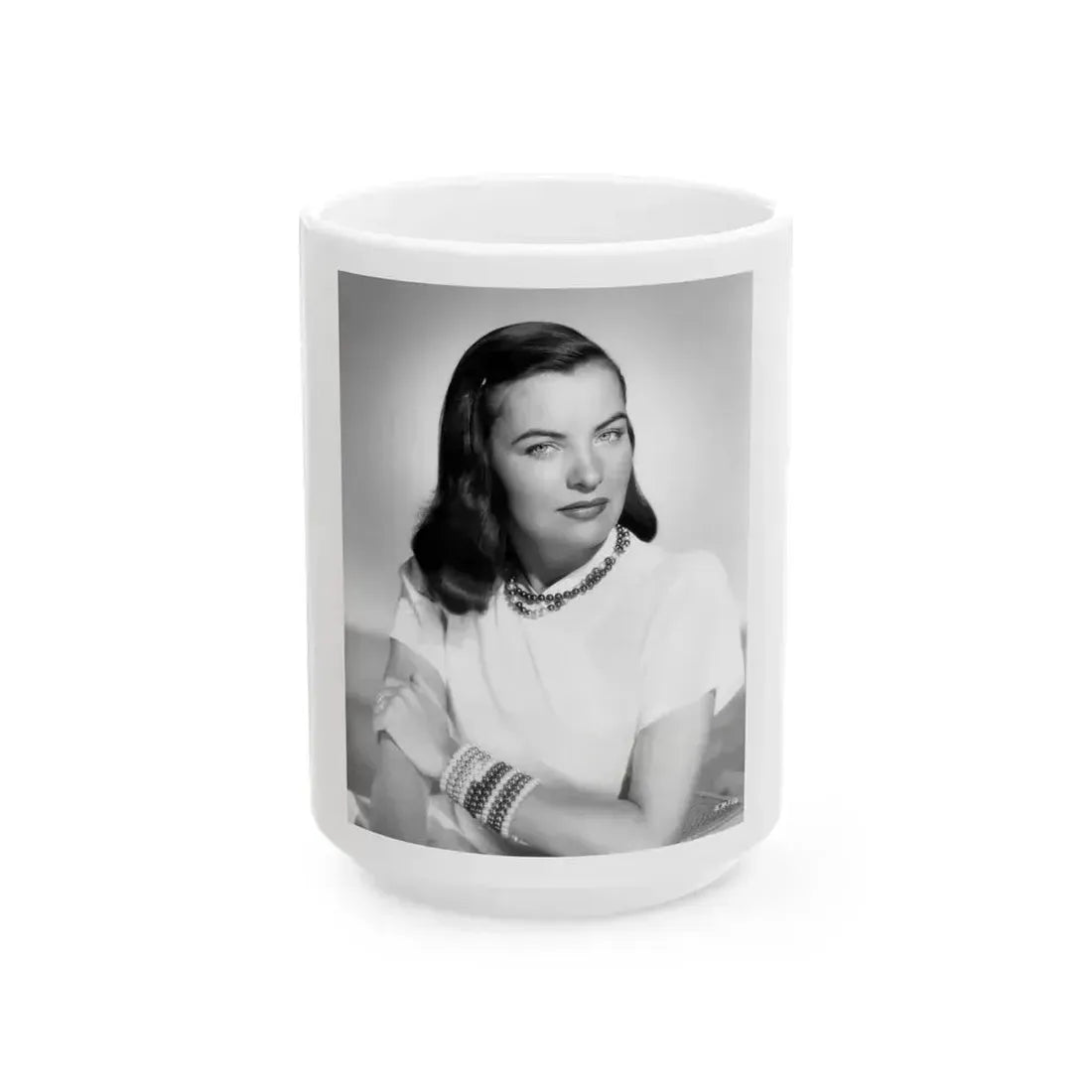 Ella Raines #207 (Vintage Female Icon) White Coffee Mug 15oz - Go Mug Yourself