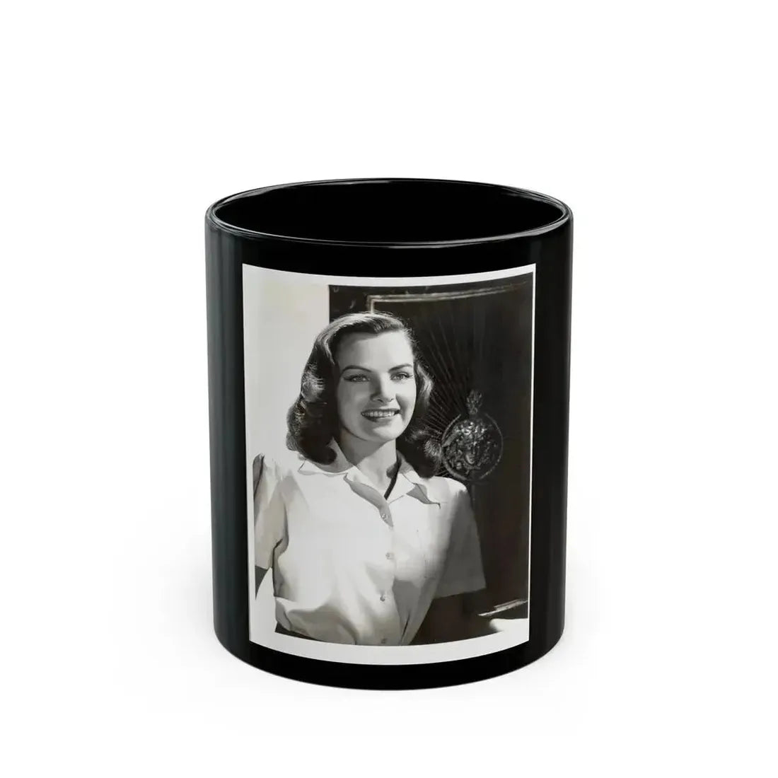 Ella Raines #208 (Vintage Female Icon) Black Coffee Mug 11oz - Go Mug Yourself
