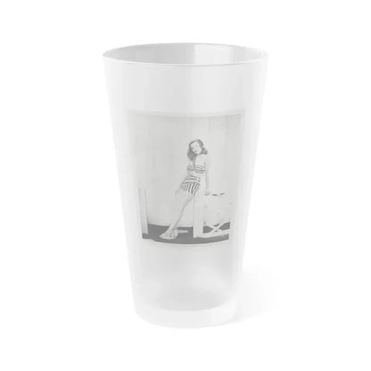 Ella Raines #210 (Vintage Female Icon) Frosted Pint Glass 16oz 16oz Frosted - Go Mug Yourself