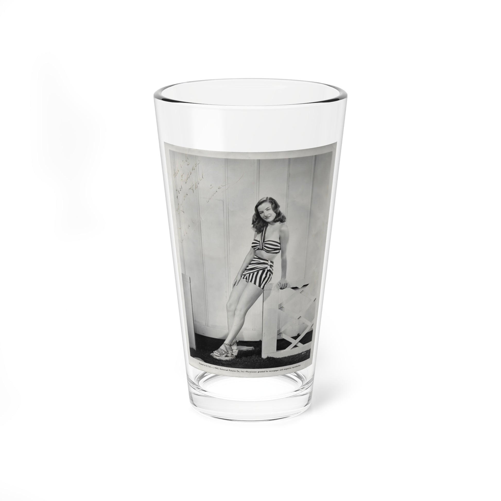 Ella Raines #210 (Vintage Female Icon) Pint Glass 16oz-16oz-Go Mug Yourself