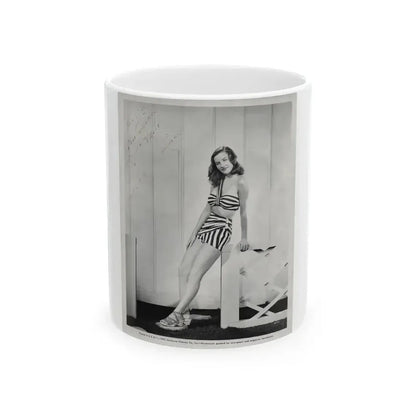 Ella Raines #210 (Vintage Female Icon) White Coffee Mug 11oz - Go Mug Yourself