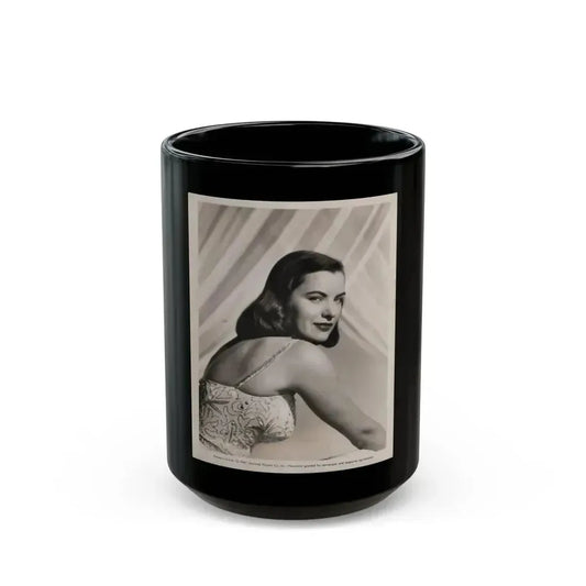 Ella Raines #215 (Vintage Female Icon) Black Coffee Mug 15oz - Go Mug Yourself