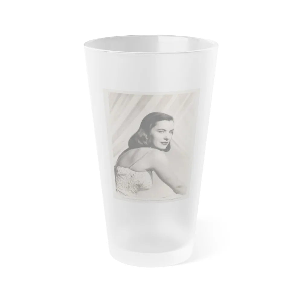 Ella Raines #215 (Vintage Female Icon) Frosted Pint Glass 16oz-16oz-Frosted-Go Mug Yourself