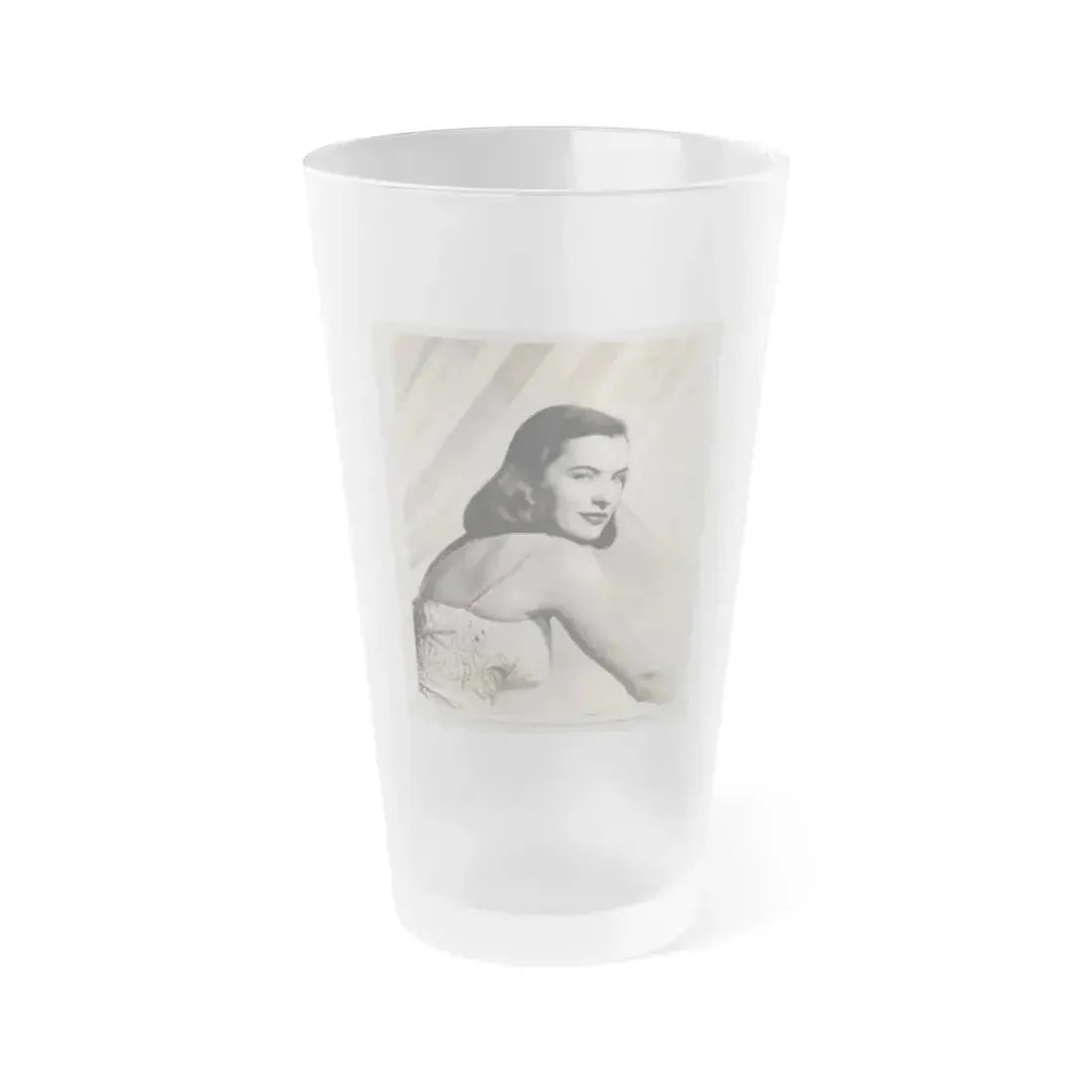 Ella Raines #215 (Vintage Female Icon) Frosted Pint Glass 16oz 16oz Frosted - Go Mug Yourself