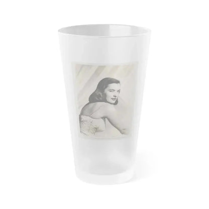 Ella Raines #215 (Vintage Female Icon) Frosted Pint Glass 16oz 16oz Frosted - Go Mug Yourself