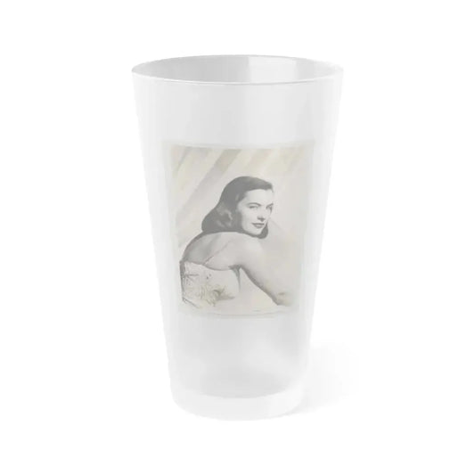Ella Raines #215 (Vintage Female Icon) Frosted Pint Glass 16oz 16oz Frosted - Go Mug Yourself