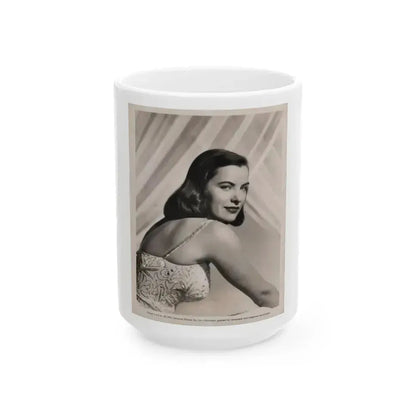 Ella Raines #215 (Vintage Female Icon) White Coffee Mug 15oz - Go Mug Yourself