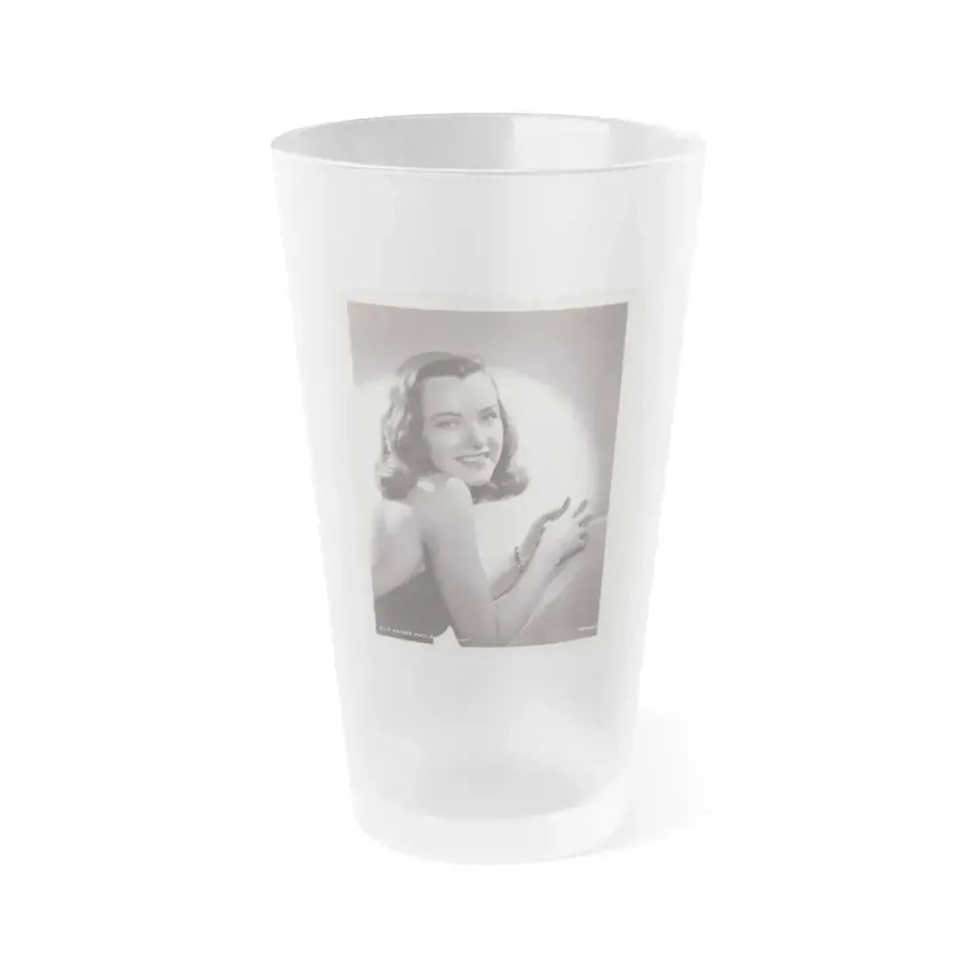 Ella Raines #217 (Vintage Female Icon) Frosted Pint Glass 16oz 16oz Frosted - Go Mug Yourself