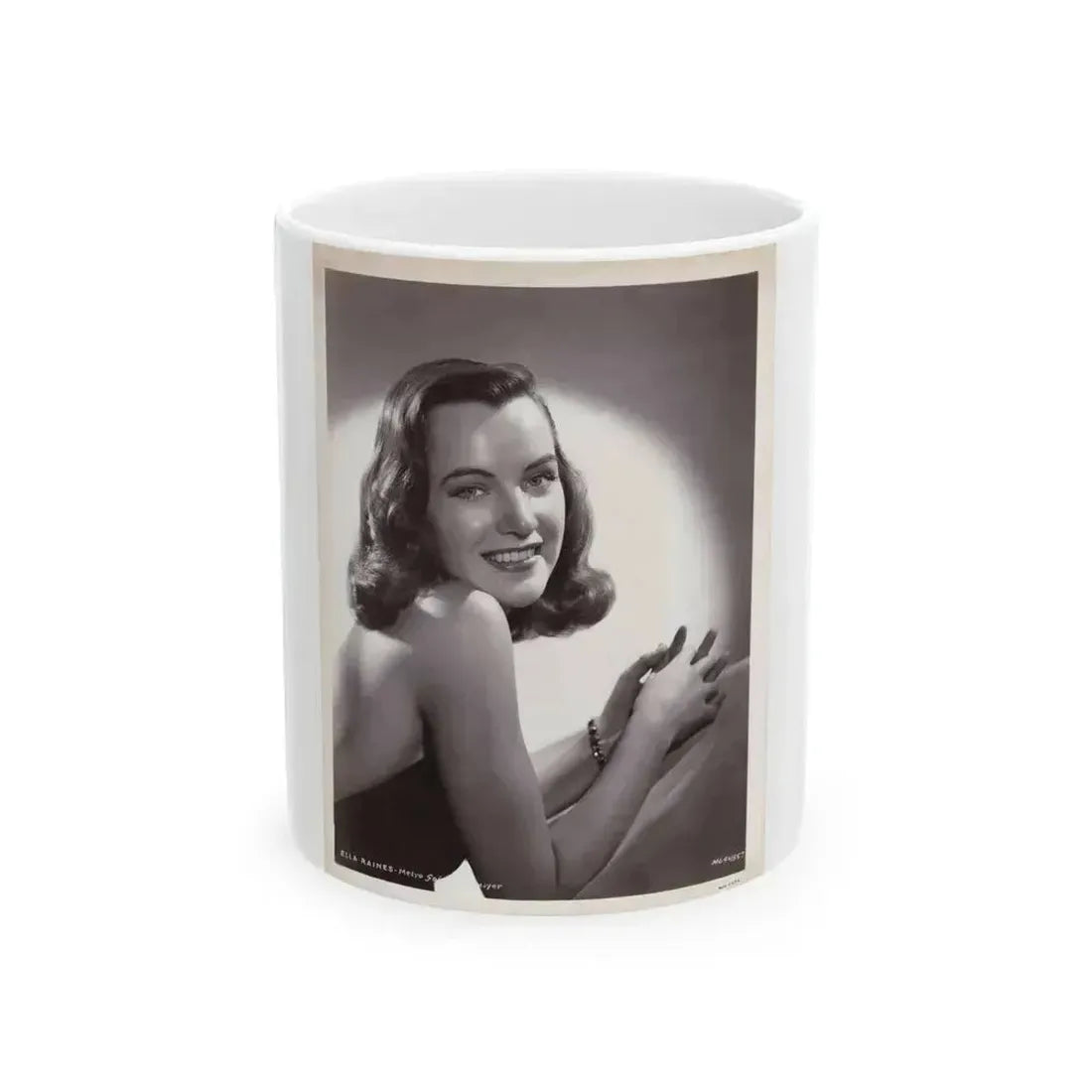 Ella Raines #217 (Vintage Female Icon) White Coffee Mug 11oz - Go Mug Yourself