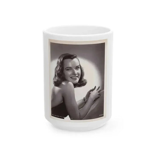 Ella Raines #217 (Vintage Female Icon) White Coffee Mug 15oz - Go Mug Yourself