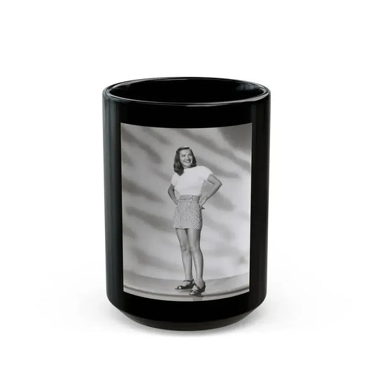 Ella Raines #218 (Vintage Female Icon) Black Coffee Mug 15oz - Go Mug Yourself
