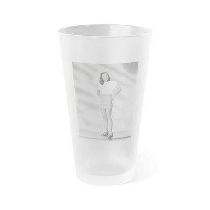 Ella Raines #218 (Vintage Female Icon) Frosted Pint Glass 16oz-16oz-Frosted-Go Mug Yourself