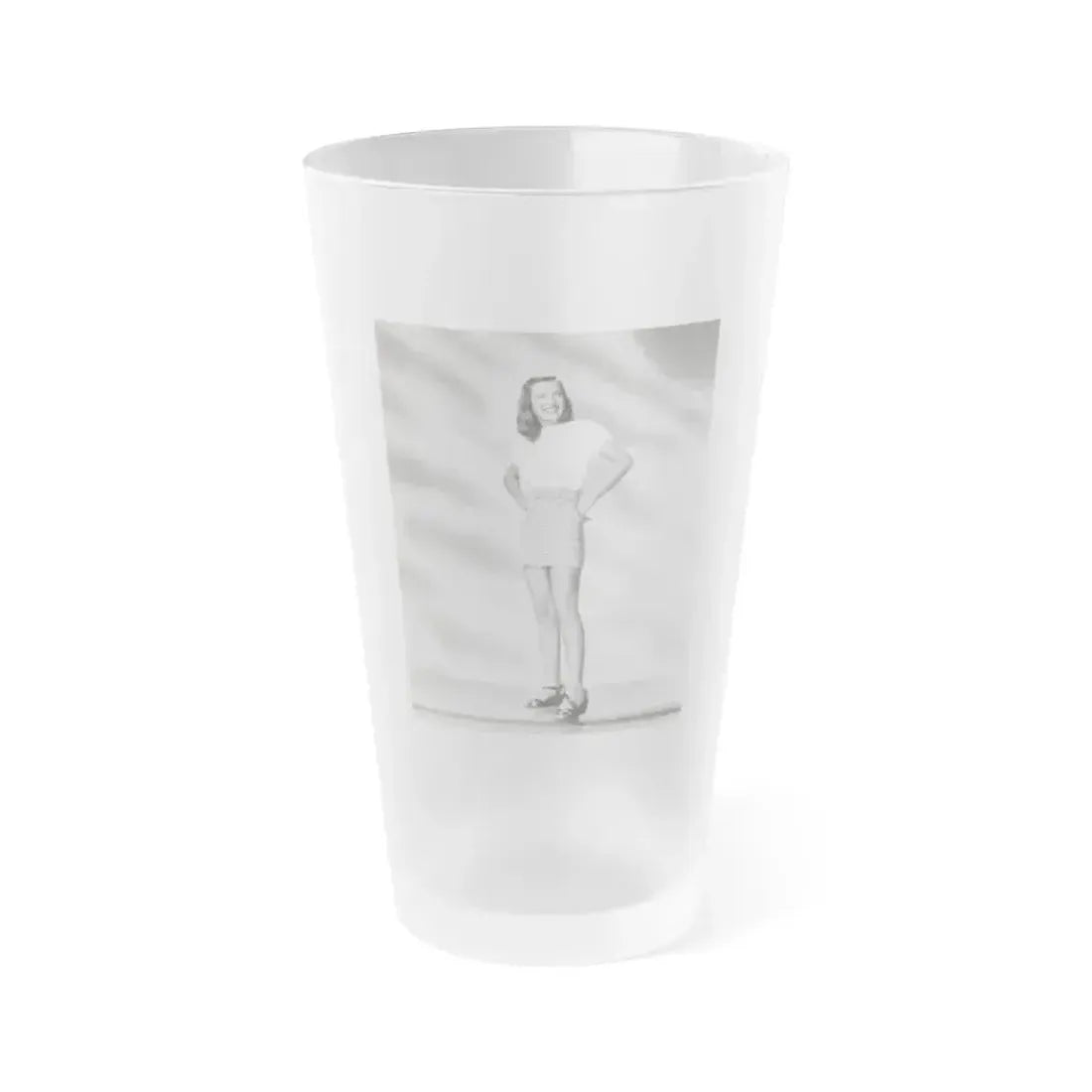 Ella Raines #218 (Vintage Female Icon) Frosted Pint Glass 16oz 16oz Frosted - Go Mug Yourself