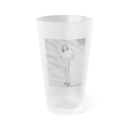 Ella Raines #218 (Vintage Female Icon) Frosted Pint Glass 16oz 16oz Frosted - Go Mug Yourself