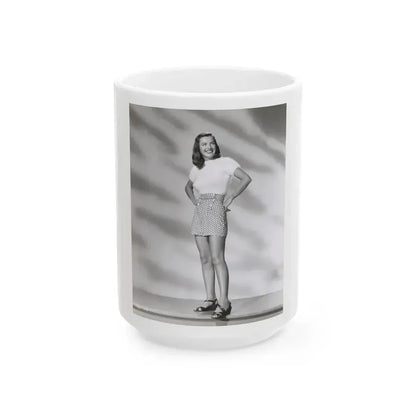 Ella Raines #218 (Vintage Female Icon) White Coffee Mug 15oz - Go Mug Yourself