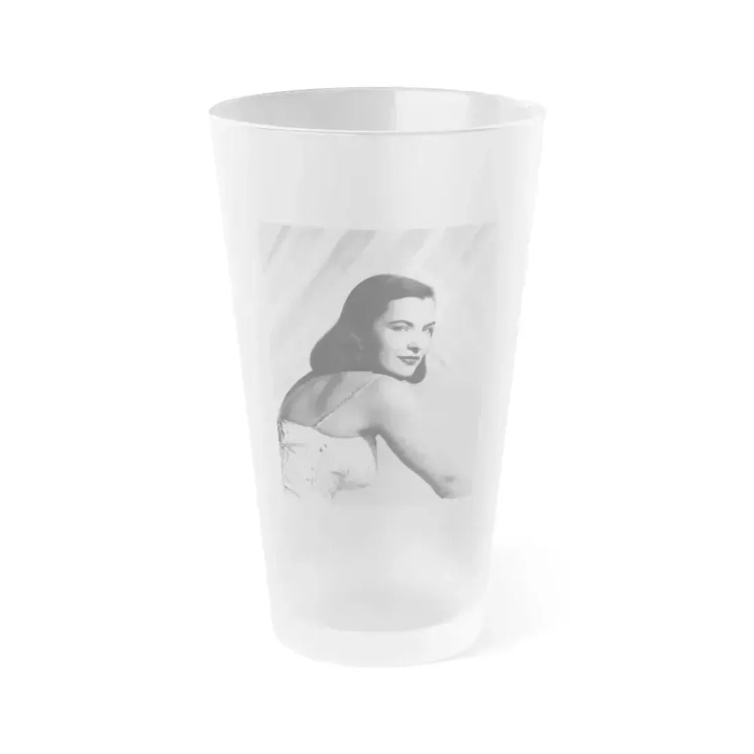 Ella Raines #226 (Vintage Female Icon) Frosted Pint Glass 16oz 16oz Frosted - Go Mug Yourself