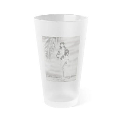 Ella Raines #227 (Vintage Female Icon) Frosted Pint Glass 16oz-16oz-Frosted-Go Mug Yourself