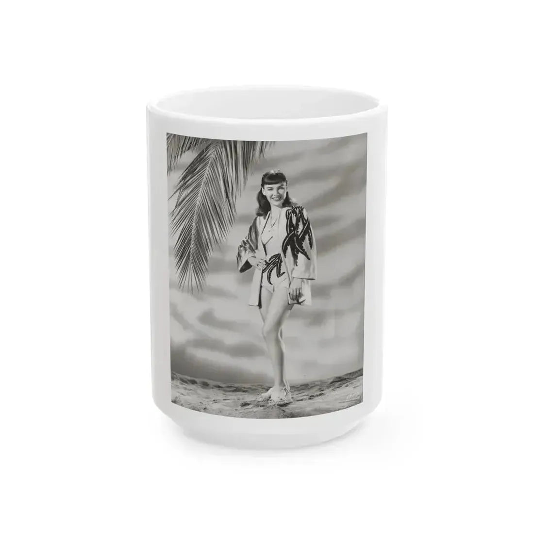 Ella Raines #227 (Vintage Female Icon) White Coffee Mug 15oz - Go Mug Yourself