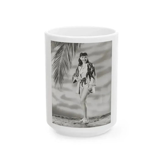 Ella Raines #227 (Vintage Female Icon) White Coffee Mug 15oz - Go Mug Yourself