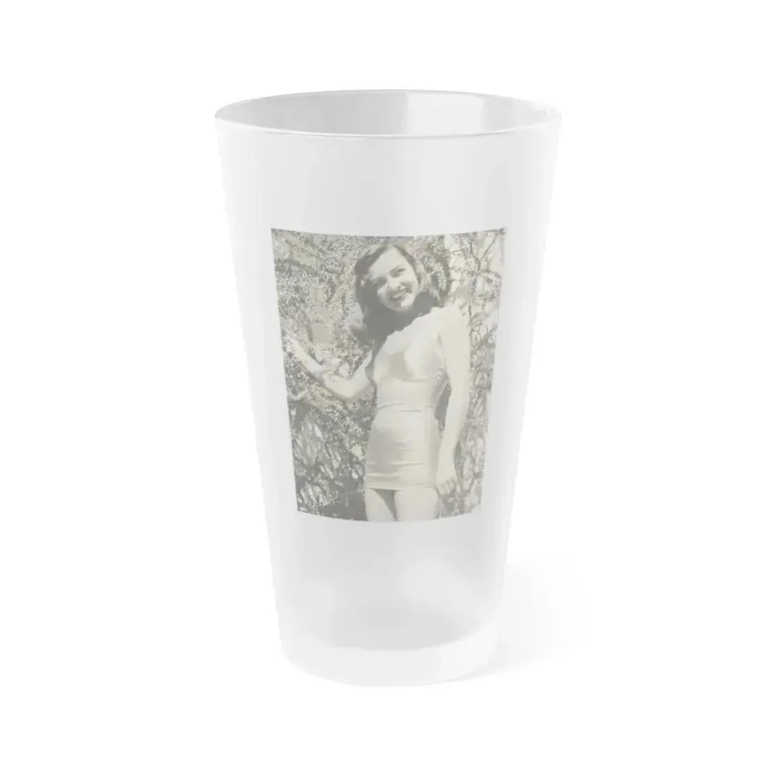 Ella Raines #229 (Vintage Female Icon) Frosted Pint Glass 16oz 16oz Frosted - Go Mug Yourself