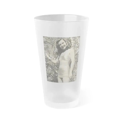 Ella Raines #229 (Vintage Female Icon) Frosted Pint Glass 16oz 16oz Frosted - Go Mug Yourself