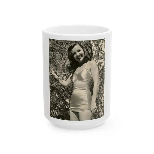 Ella Raines #229 (Vintage Female Icon) White Coffee Mug 15oz - Go Mug Yourself