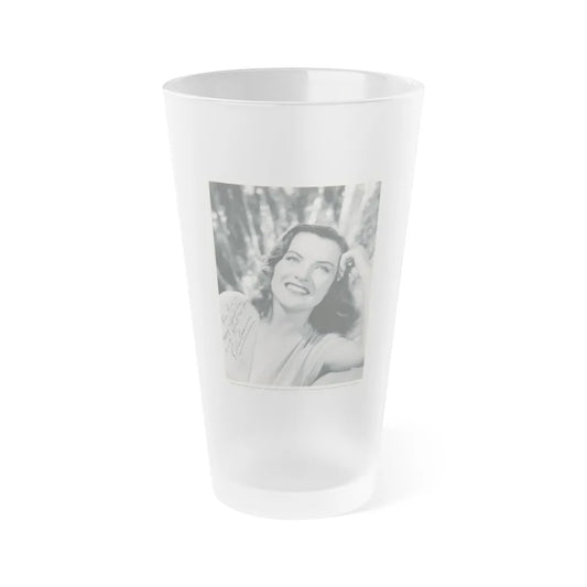 Ella Raines #238 (Vintage Female Icon) Frosted Pint Glass 16oz-16oz-Frosted-Go Mug Yourself