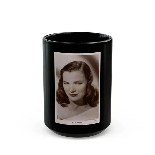 Ella Raines #239 (Vintage Female Icon) Black Coffee Mug 15oz - Go Mug Yourself