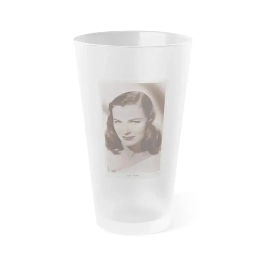 Ella Raines #239 (Vintage Female Icon) Frosted Pint Glass 16oz 16oz Frosted - Go Mug Yourself