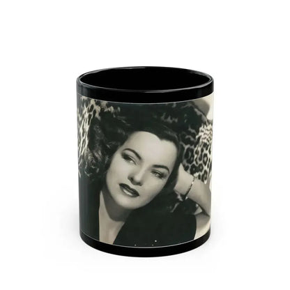 Ella Raines #240 (Vintage Female Icon) Black Coffee Mug 11oz - Go Mug Yourself