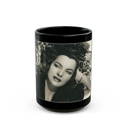 Ella Raines #240 (Vintage Female Icon) Black Coffee Mug 15oz - Go Mug Yourself