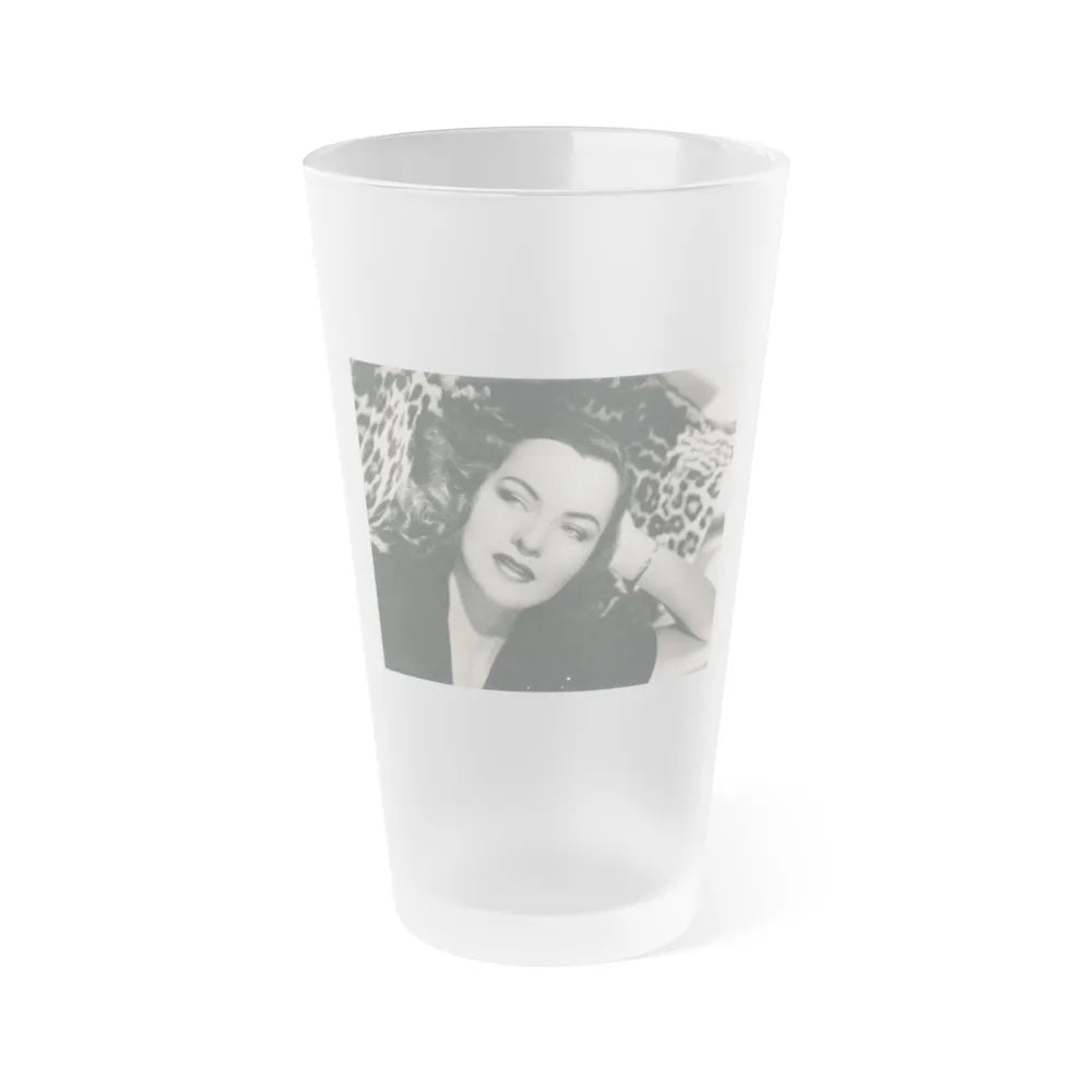 Ella Raines #240 (Vintage Female Icon) Frosted Pint Glass 16oz-16oz-Frosted-Go Mug Yourself