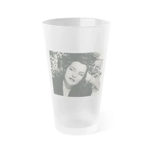 Ella Raines #240 (Vintage Female Icon) Frosted Pint Glass 16oz 16oz Frosted - Go Mug Yourself
