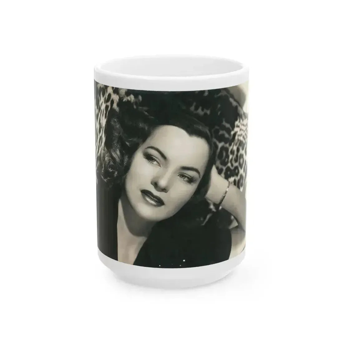 Ella Raines #240 (Vintage Female Icon) White Coffee Mug 15oz - Go Mug Yourself