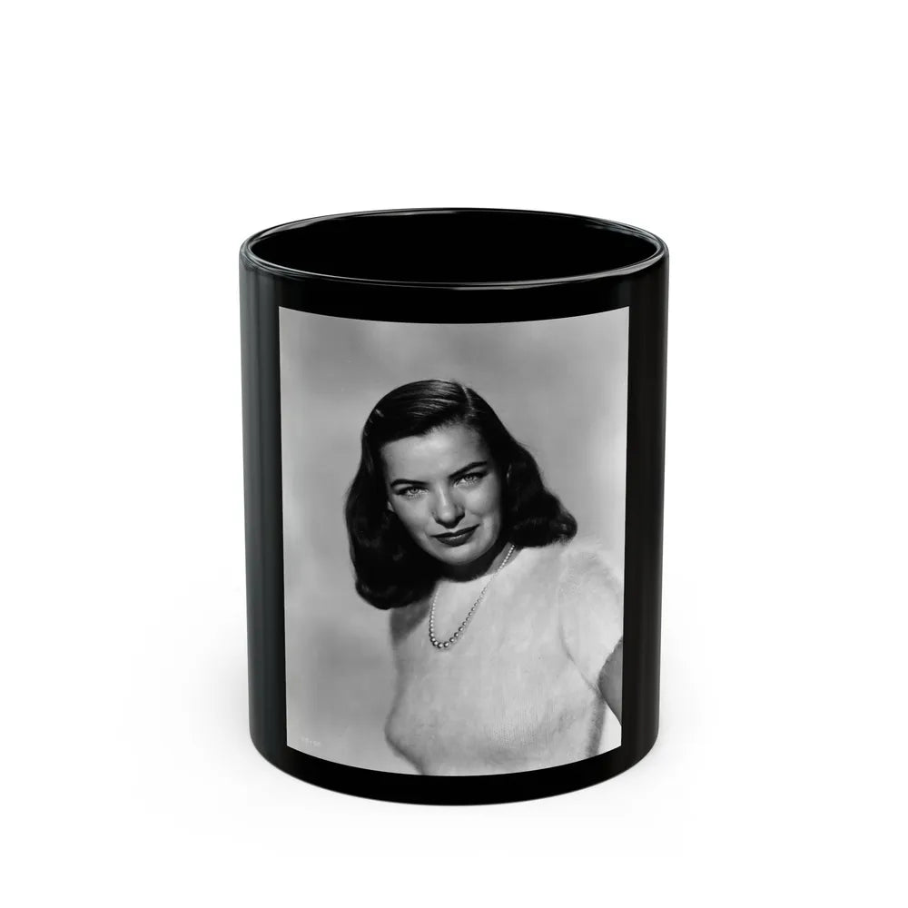 Ella Raines #25 (Vintage Female Icon) Black Coffee Mug-11oz-Go Mug Yourself