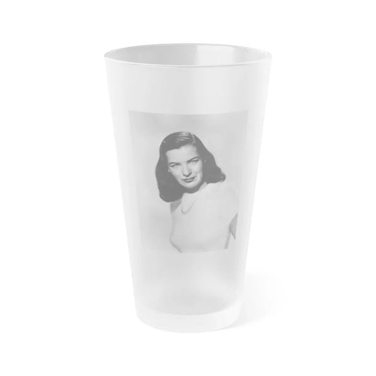 Ella Raines #25 (Vintage Female Icon) Frosted Pint Glass 16oz-16oz-Frosted-Go Mug Yourself