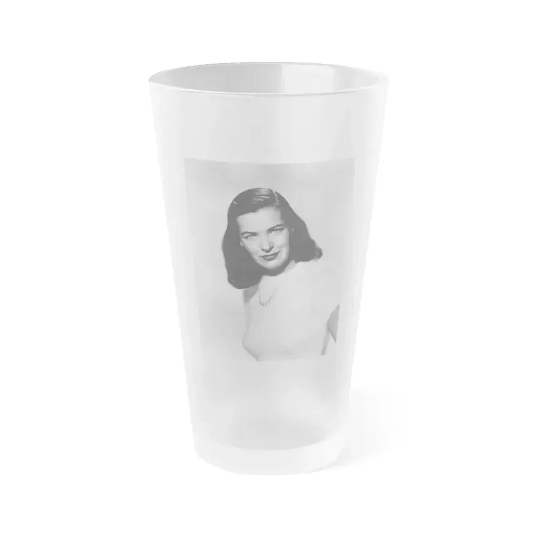 Ella Raines #25 (Vintage Female Icon) Frosted Pint Glass 16oz 16oz Frosted - Go Mug Yourself