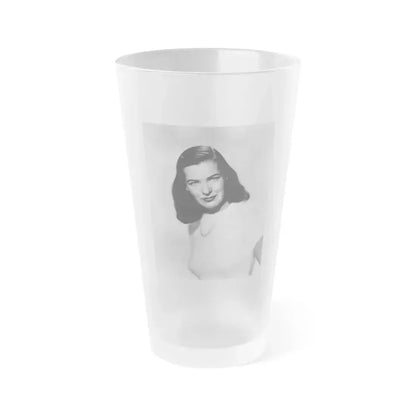 Ella Raines #25 (Vintage Female Icon) Frosted Pint Glass 16oz 16oz Frosted - Go Mug Yourself