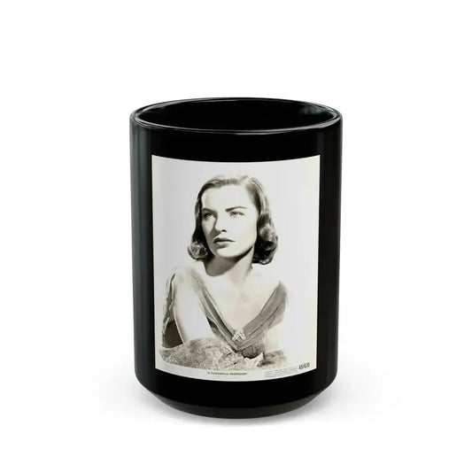 Ella Raines #35 (Vintage Female Icon) Black Coffee Mug 15oz - Go Mug Yourself
