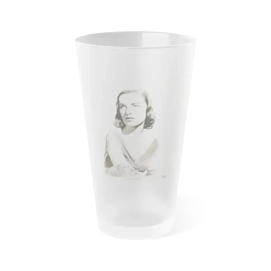 Ella Raines #35 (Vintage Female Icon) Frosted Pint Glass 16oz 16oz Frosted - Go Mug Yourself