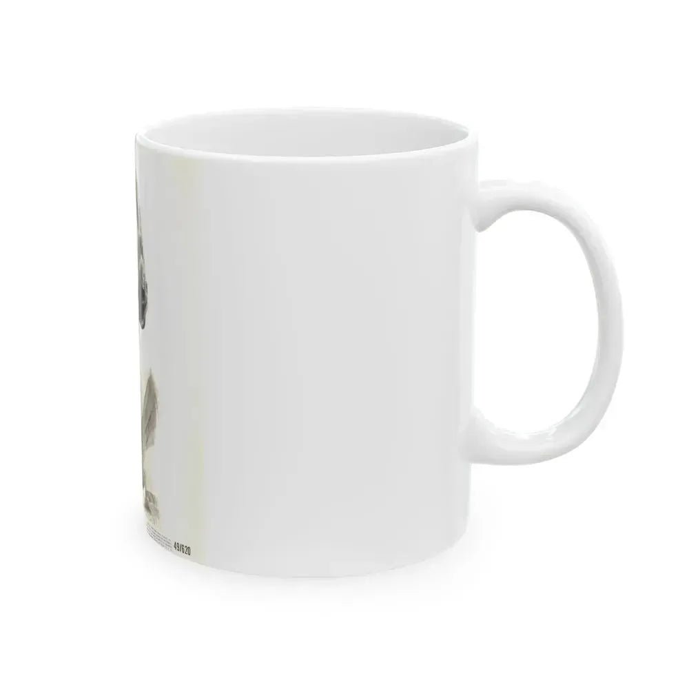 Ella Raines #35 (Vintage Female Icon) White Coffee Mug - Go Mug Yourself