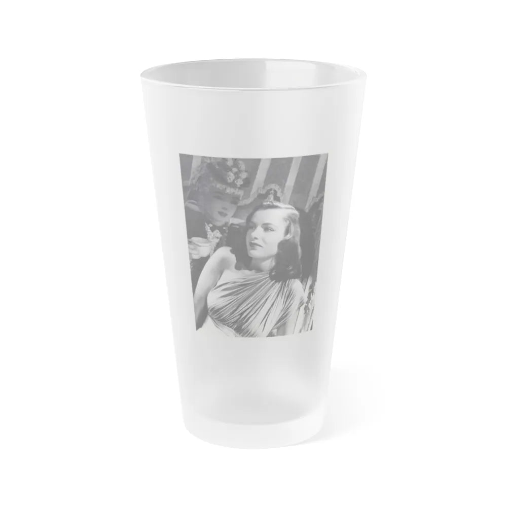 Ella Raines #40 (Vintage Female Icon) Frosted Pint Glass 16oz-16oz-Frosted-Go Mug Yourself