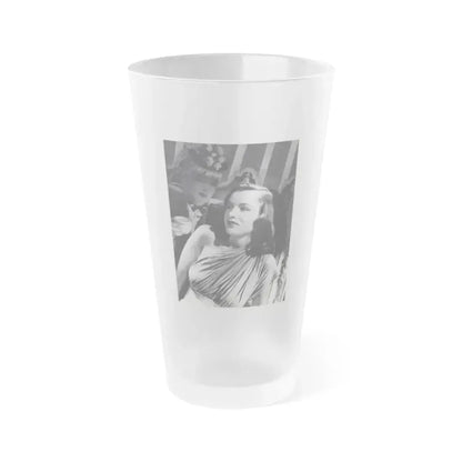 Ella Raines #40 (Vintage Female Icon) Frosted Pint Glass 16oz 16oz Frosted - Go Mug Yourself