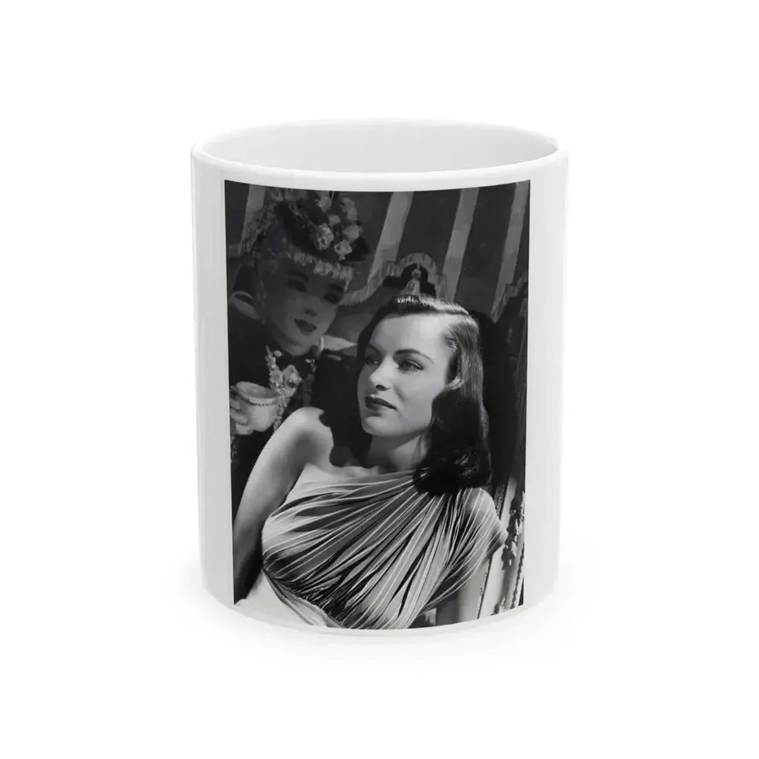 Ella Raines #40 (Vintage Female Icon) White Coffee Mug 11oz - Go Mug Yourself
