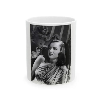 Ella Raines #40 (Vintage Female Icon) White Coffee Mug 11oz - Go Mug Yourself
