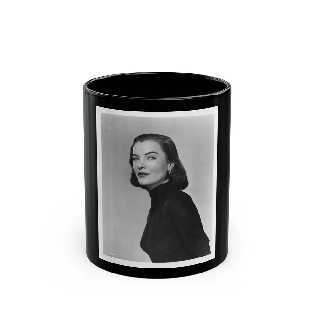 Ella Raines #46 (Vintage Female Icon) Black Coffee Mug-11oz-Go Mug Yourself