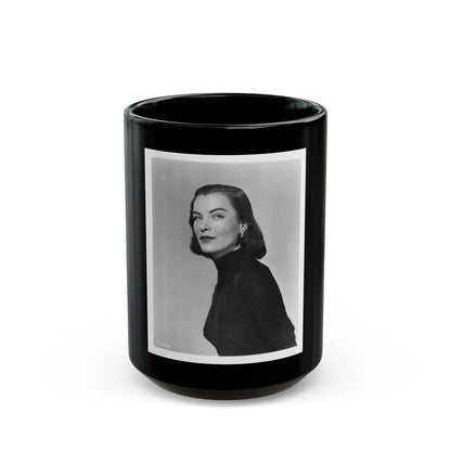 Ella Raines #46 (Vintage Female Icon) Black Coffee Mug-15oz-Go Mug Yourself