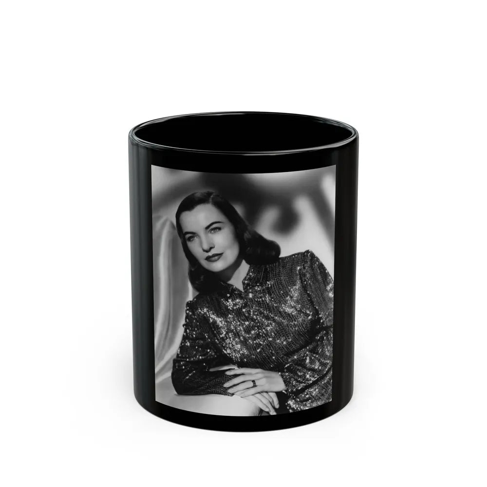 Ella Raines #72 (Vintage Female Icon) Black Coffee Mug-11oz-Go Mug Yourself