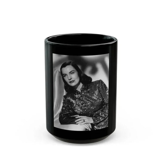 Ella Raines #72 (Vintage Female Icon) Black Coffee Mug 15oz - Go Mug Yourself